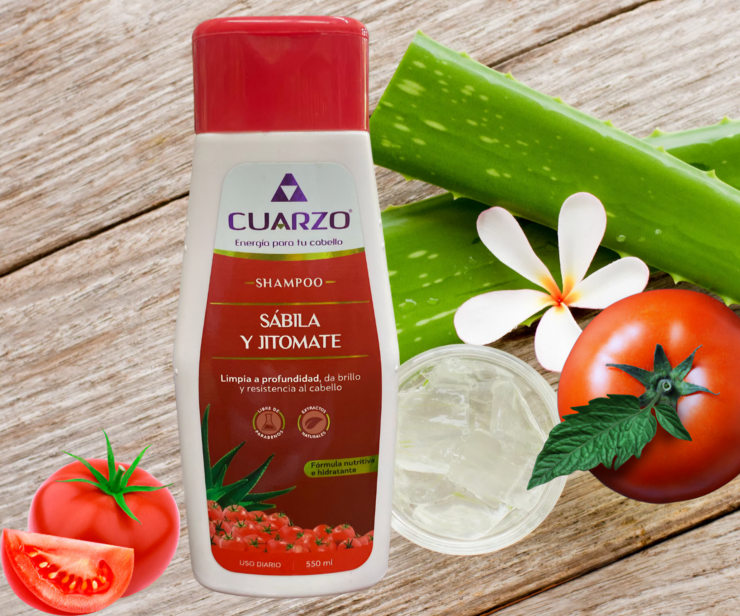 Shampoo sábila y jitomate