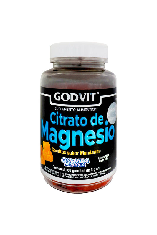 GOMITAS CITRATO DE MAGNESIO C/60 C/3GR sabor mandarina