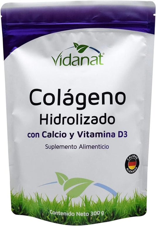 Colágeno Hidrolizado con Calcio y Vitamina D3 Vidanat 300g