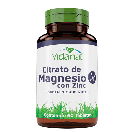 Citrato De Magnesio Con Zinc 60 Tab