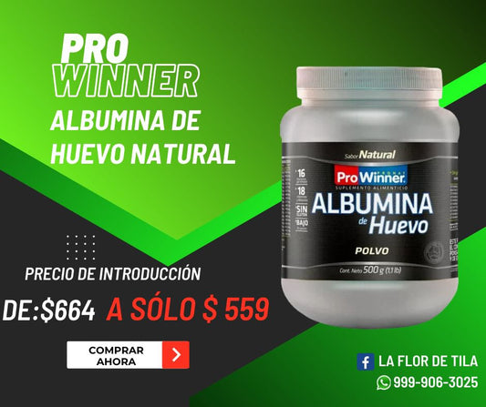 Albumina de huevo natural 500 g