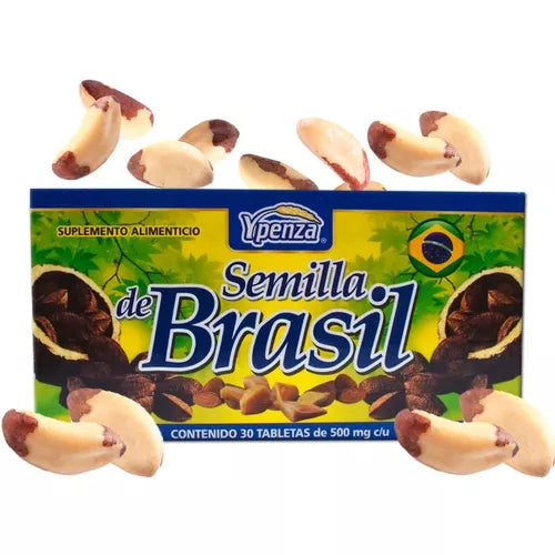 Semilla De Brasil c/30 Tabletas De 500 Mg C/u