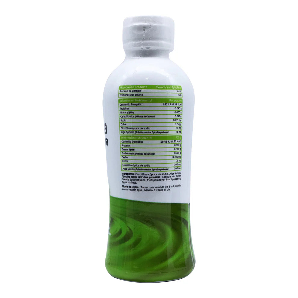 Clorofila Con Spirulina 500ml